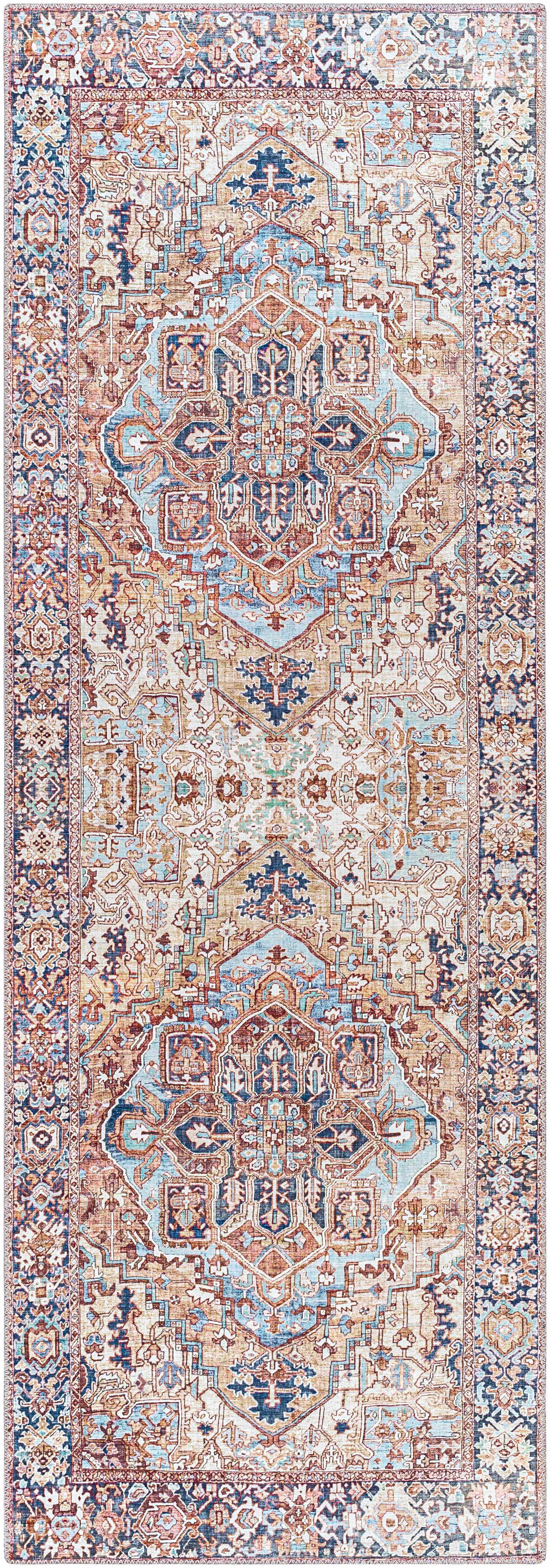 Neyland Iris Olive &amp; Brown Area Rug 2360