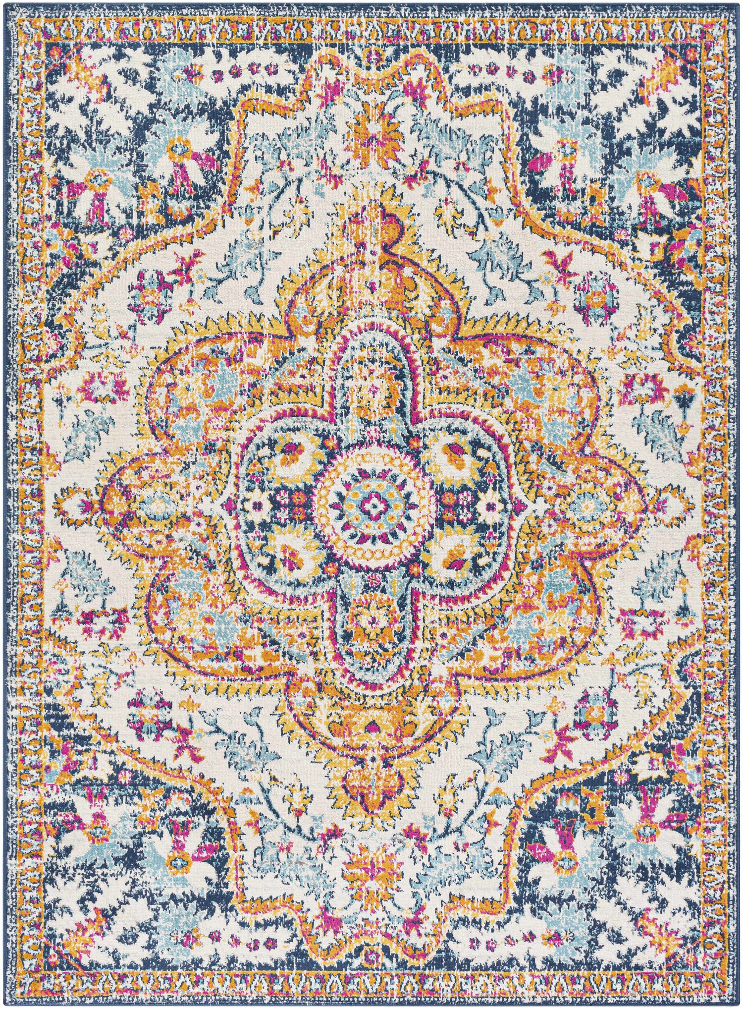 Pimperne Traditional Medallion Area Rug - Clearance