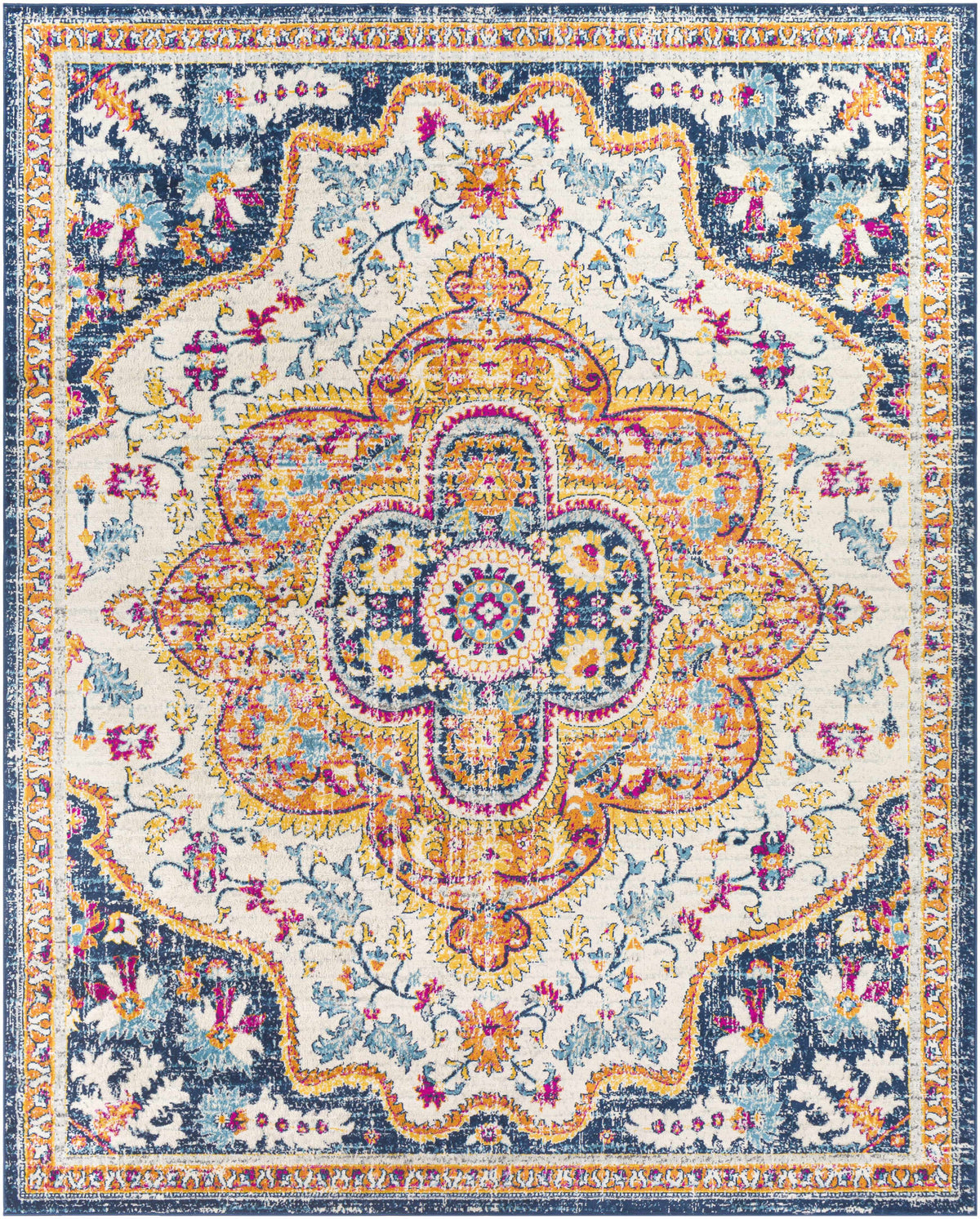 Pimperne Traditional Medallion Area Rug - Clearance