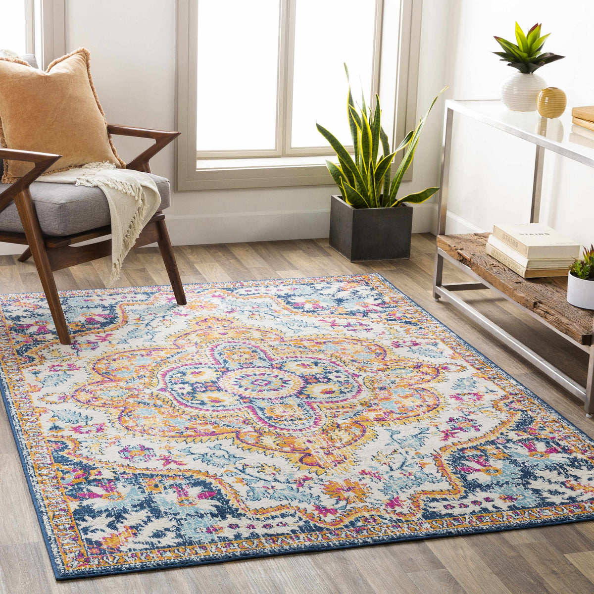 Pimperne Traditional Medallion Area Rug - Clearance