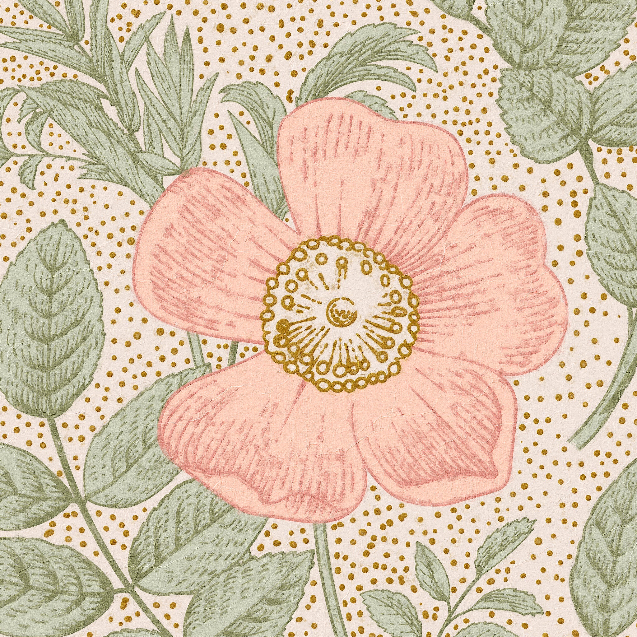 Poppy Wallpaper - 8 FT H X 19 FT W P&amp;S