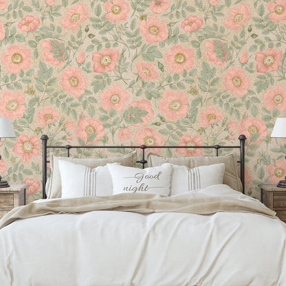 Poppy Wallpaper - 8 FT H X 19 FT W P&amp;S