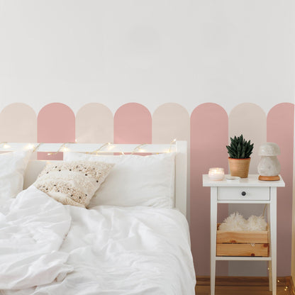 Playful Pickets (Pink) Wallpaper - 6 FT H X 17.4 FT W LUXE P&amp;S