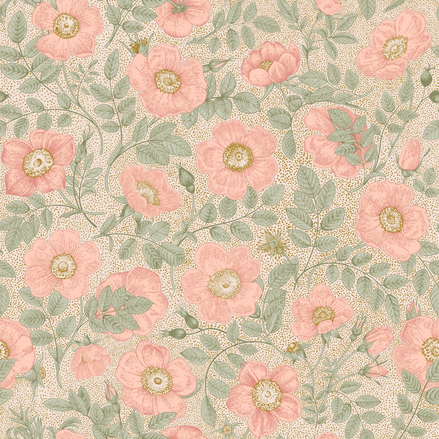 Poppy Wallpaper - 8 FT H X 19 FT W P&amp;S