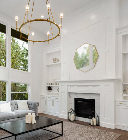Rhodes Modern Octagon Mirror