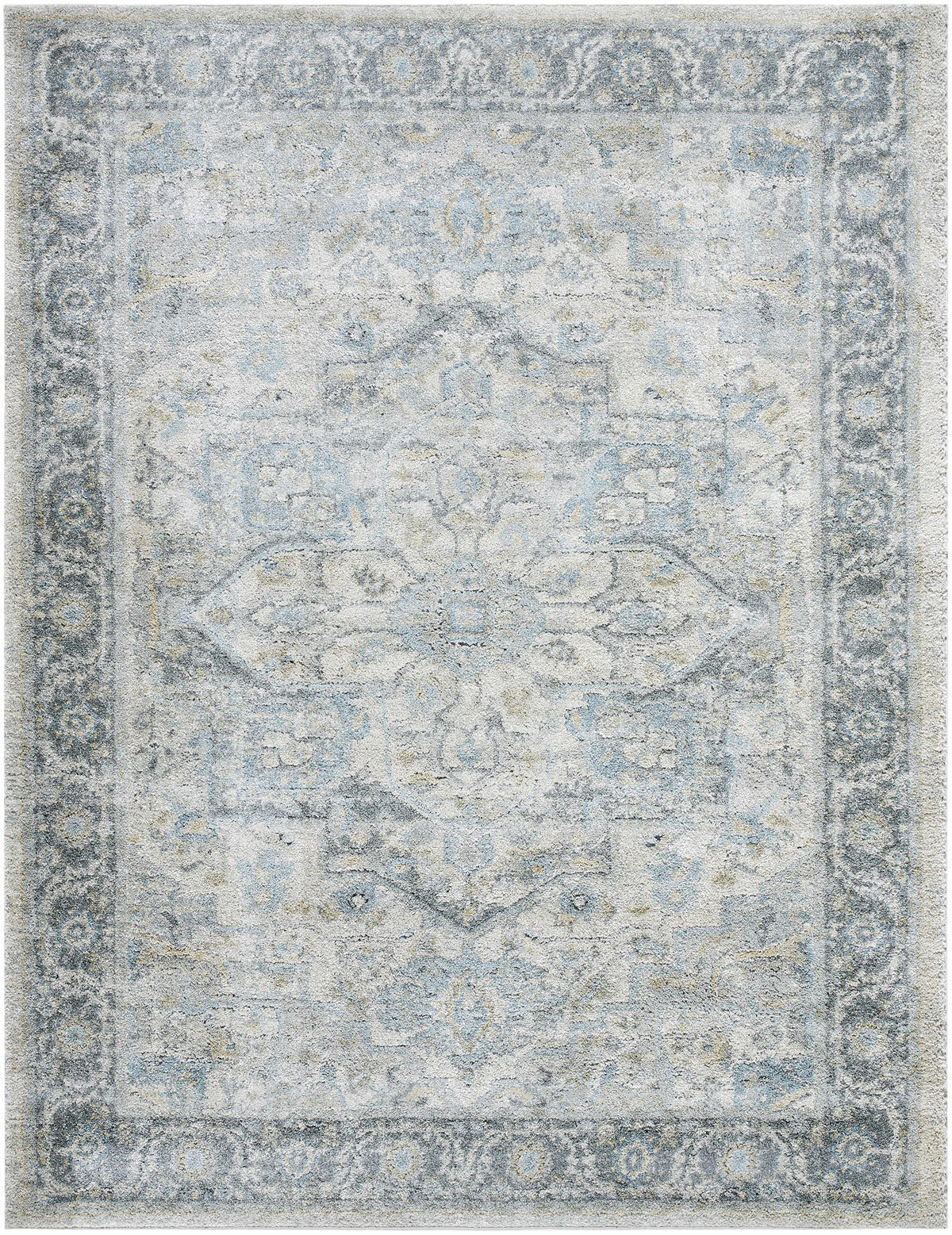 Akshay Light Gray Thick Luxe Area Rug