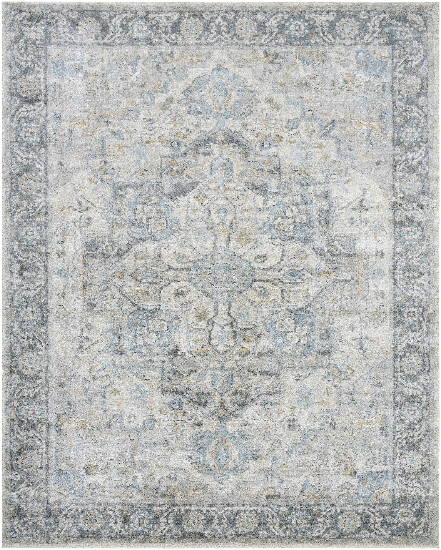 Akshay Light Gray Thick Luxe Area Rug