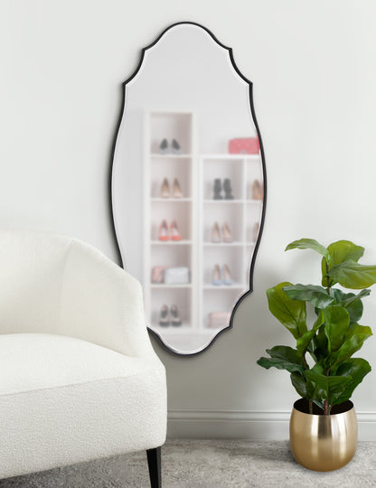 Leanna Scalloped Oval Wall Mirror