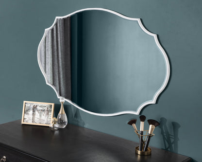 Leanna Scalloped Oval Wall Mirror