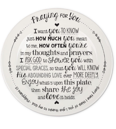 Decorative Plate Praying For You