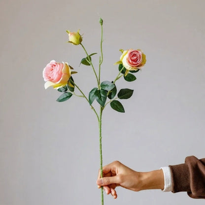 Vintage Garden Rose Stem – 25"