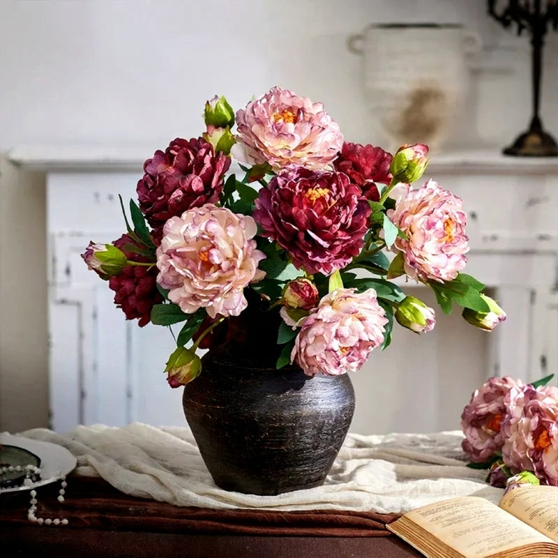 Vintage Peony Stem – 26"