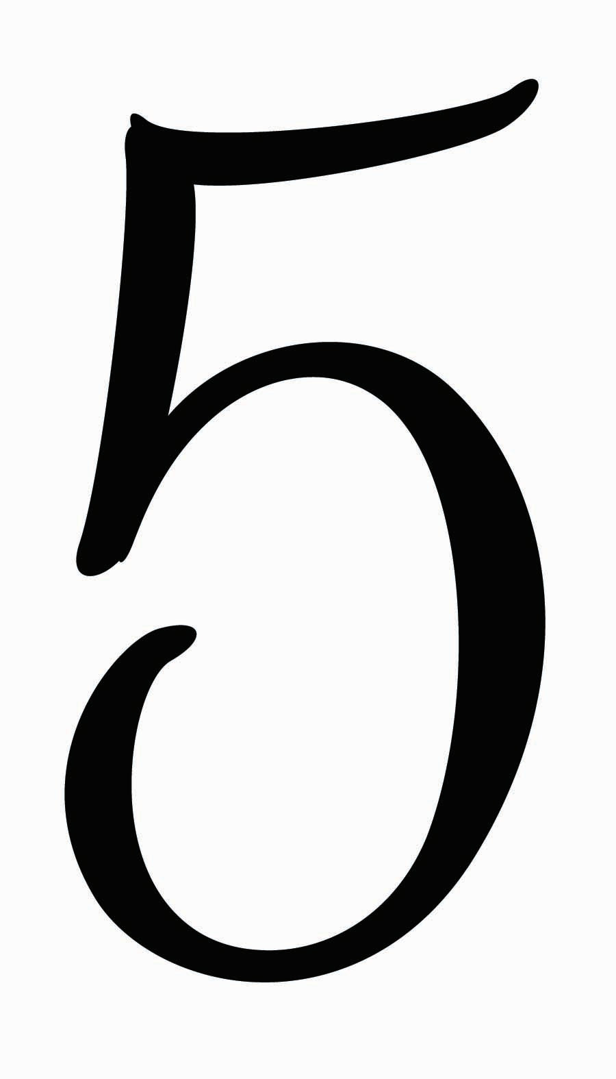 Number 5- Signature Sign Address Icon