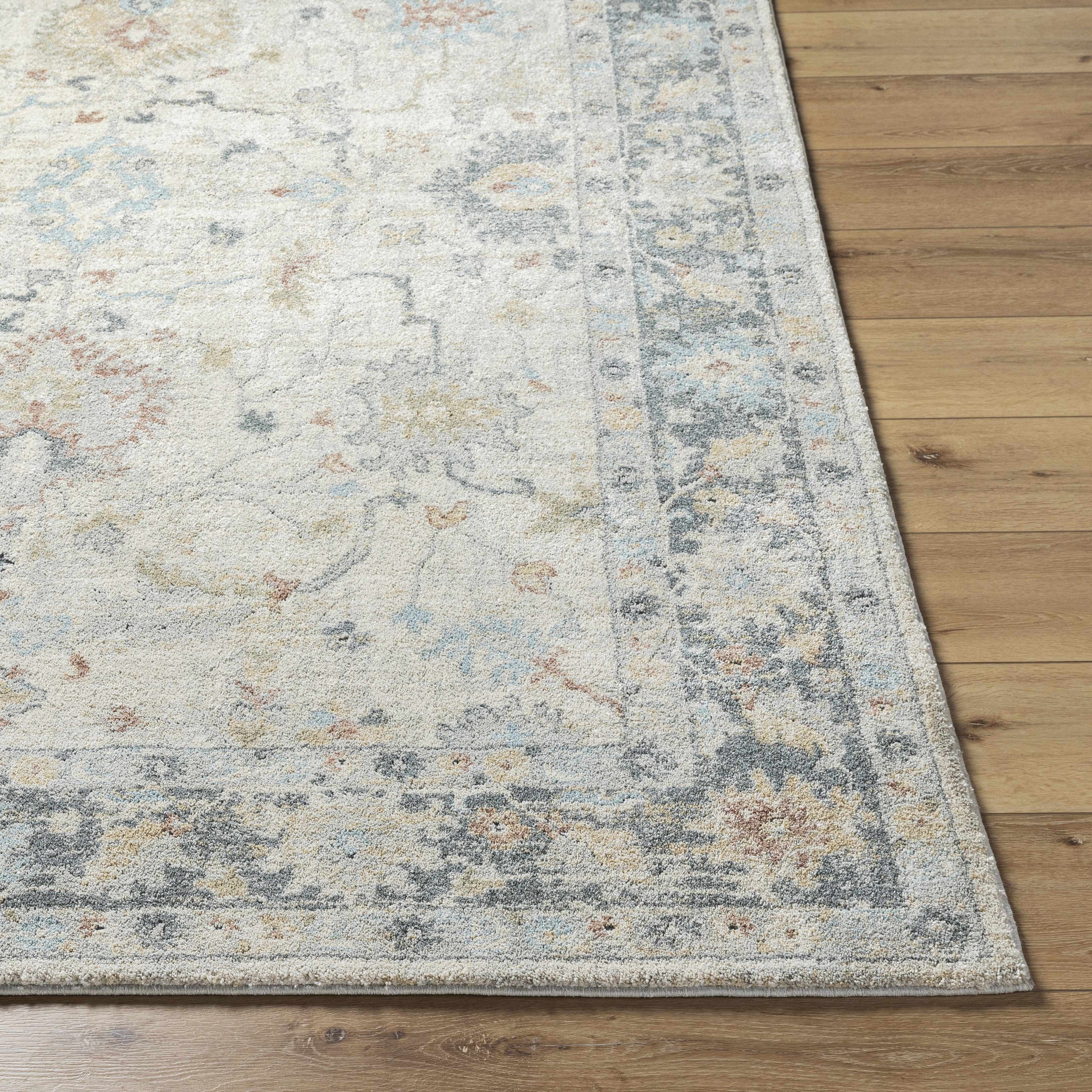 Ahmaud Beige &amp; Light Gray Thick Luxe Area Rug