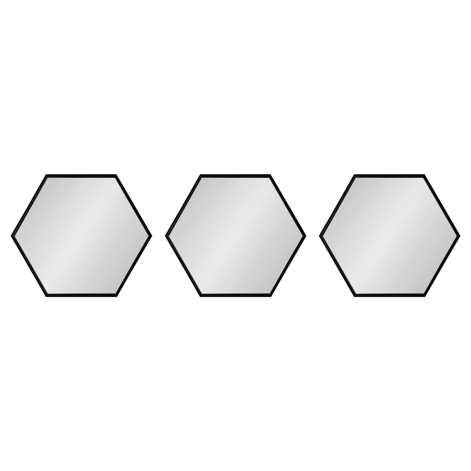 Rhodes Framed Hexagon Wall Mirror Set