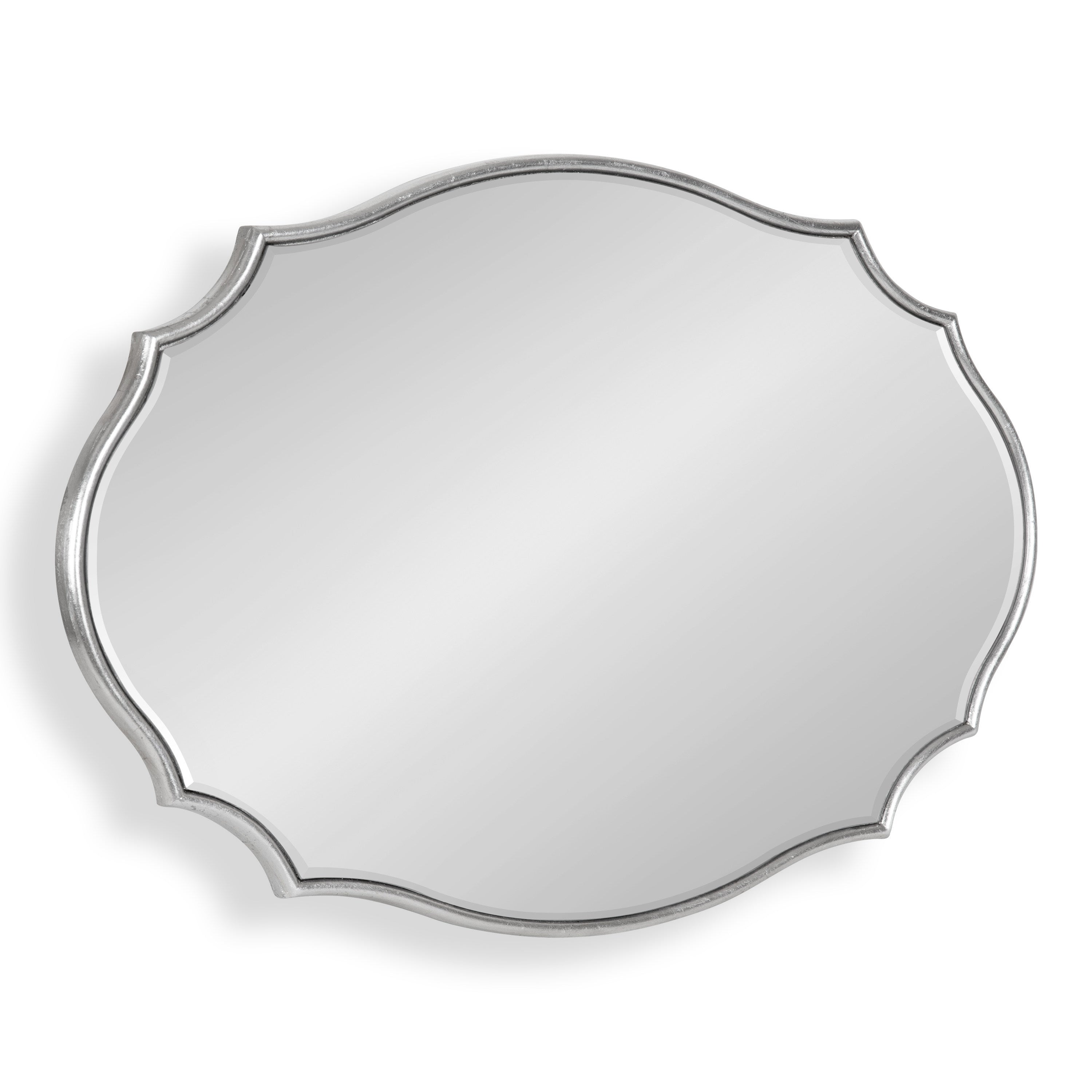 Leanna Scalloped Oval Wall Mirror
