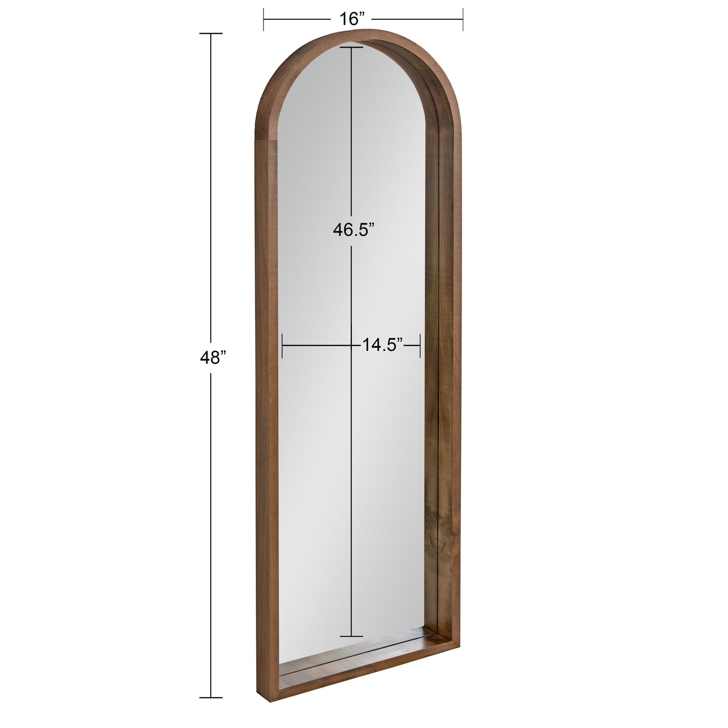 Hutton Wood Framed Arch Mirror