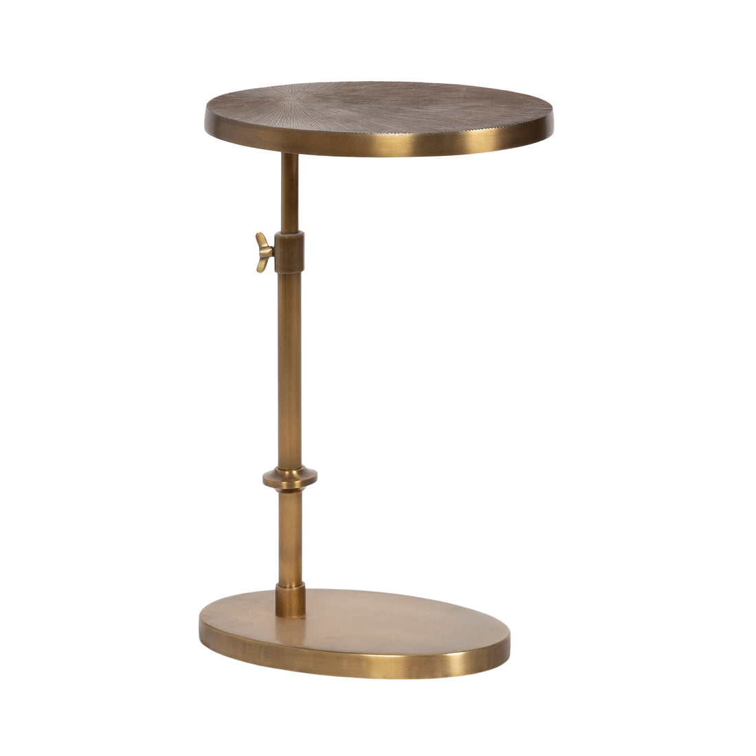 Engles Adjustable Oval Metal Table