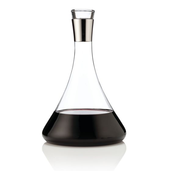 Irving Chrome-Rimmed Decanter