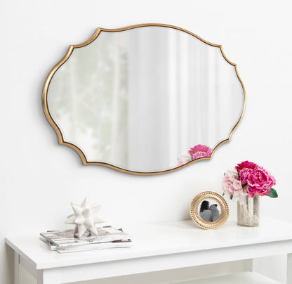 Leanna Scalloped Oval Wall Mirror