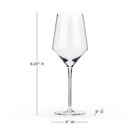 Raye Crystal Angled Chardonnay Glasses