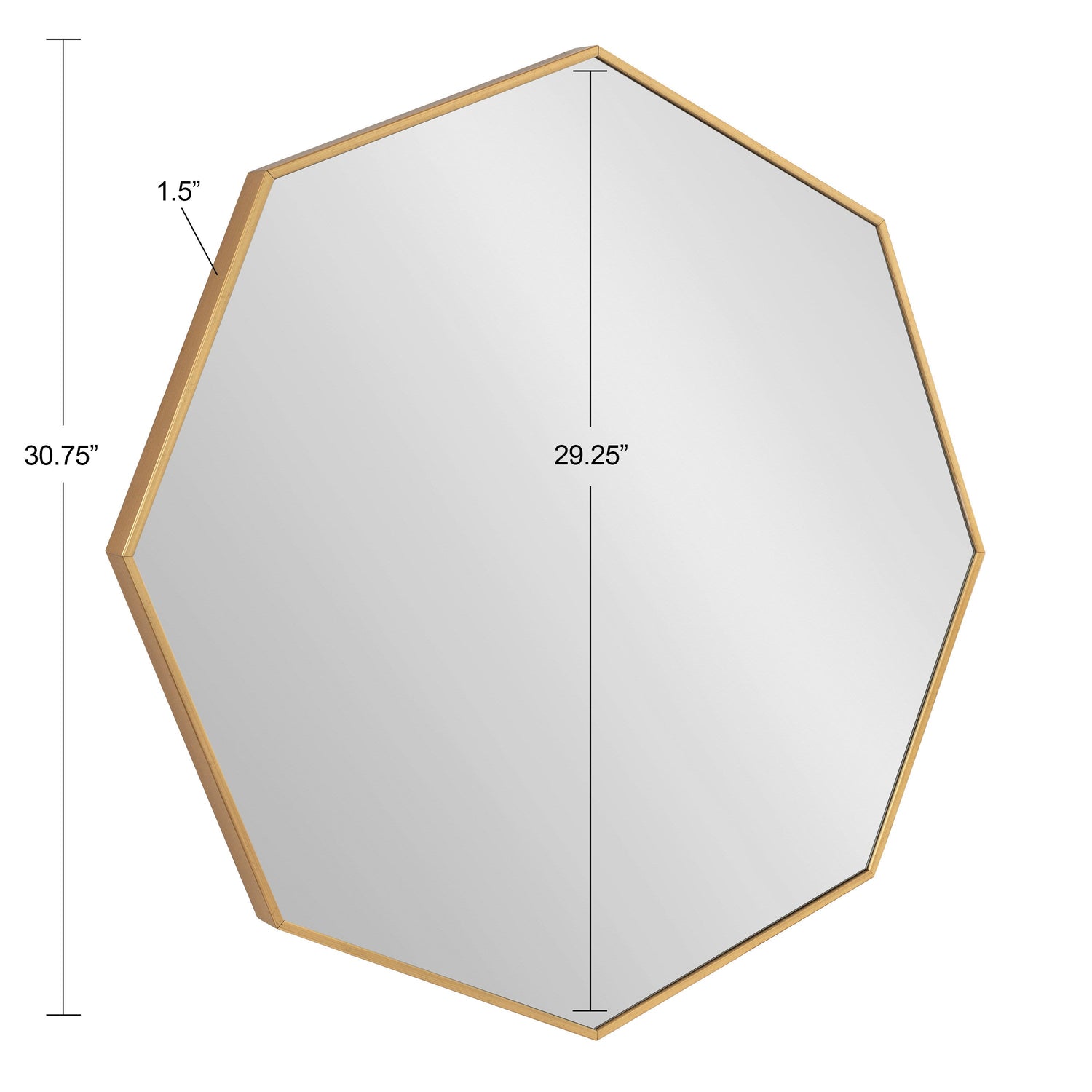 Rhodes Modern Octagon Mirror