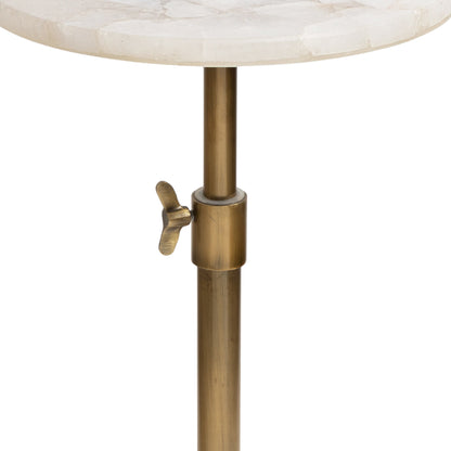 Engles Adjustable Marble Table and Plant Stand