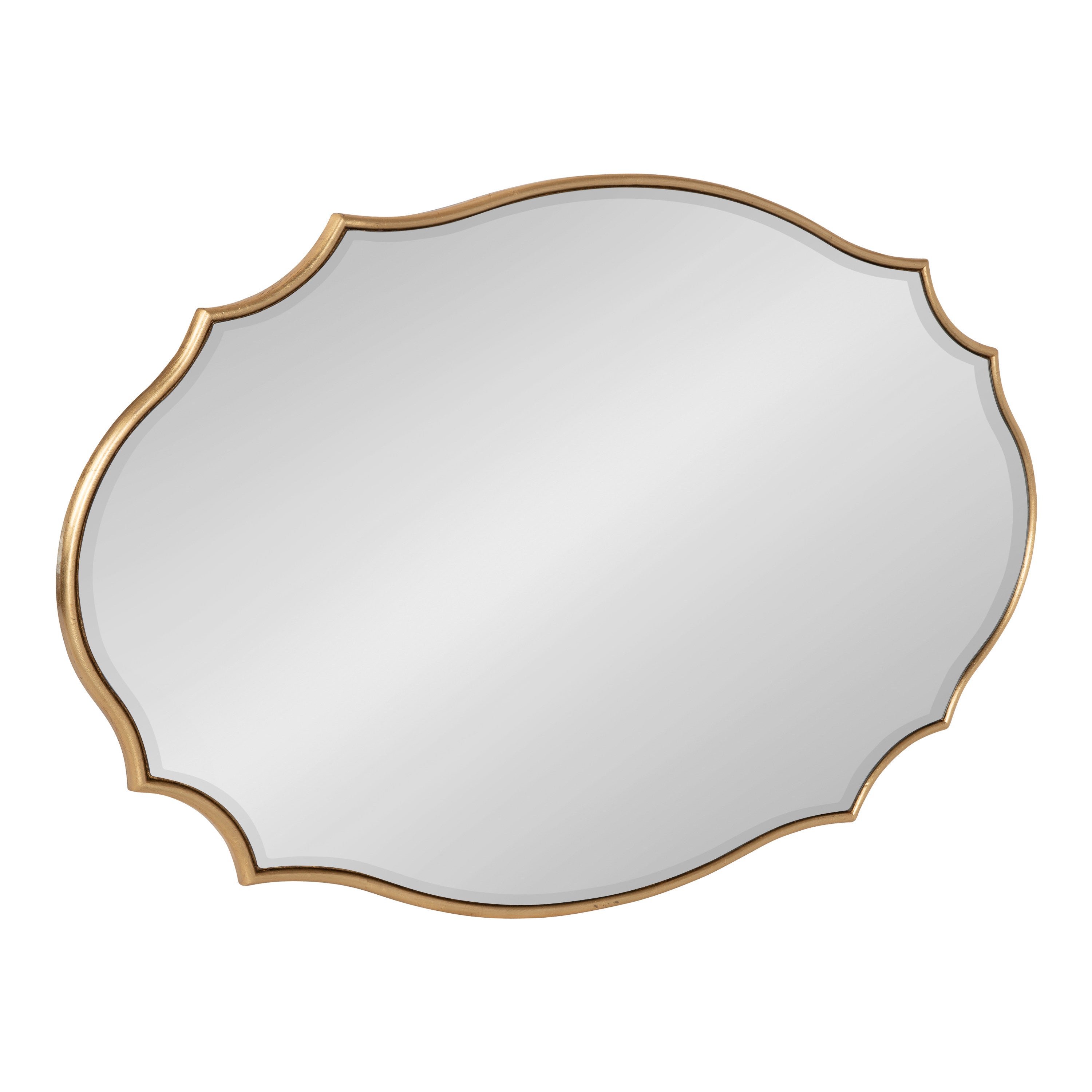 Leanna Scalloped Oval Wall Mirror