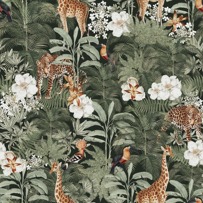 Tanzania (Green) Wallpaper -  6 FT H X 20.5 FT W LUXE