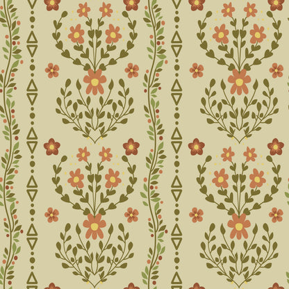 Beacon Meadow (Sage) Wallpaper