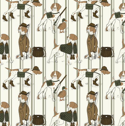 Edmund Wallpaper by Painted Hawk Design