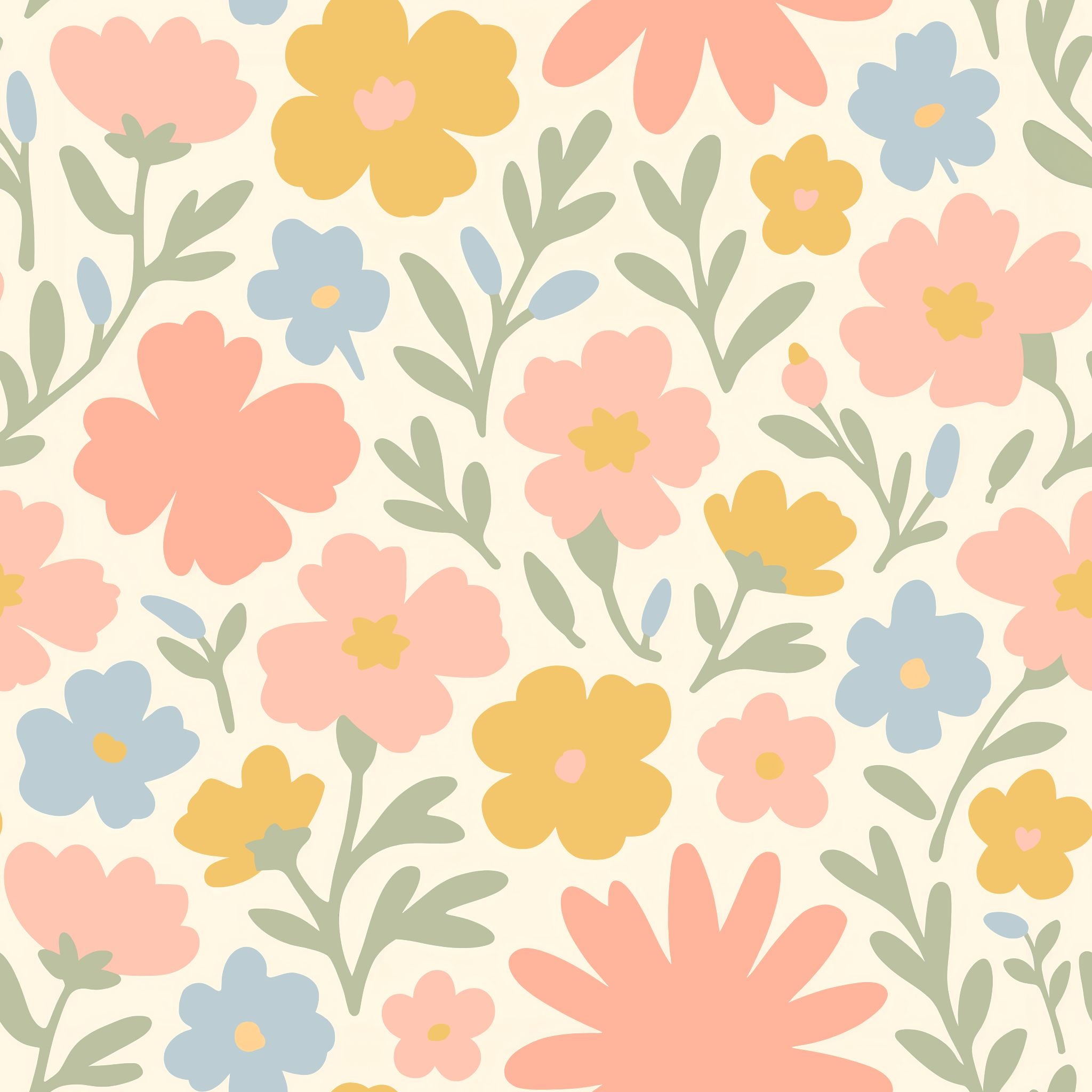 Pastel Meadow (Small) Wallpaper