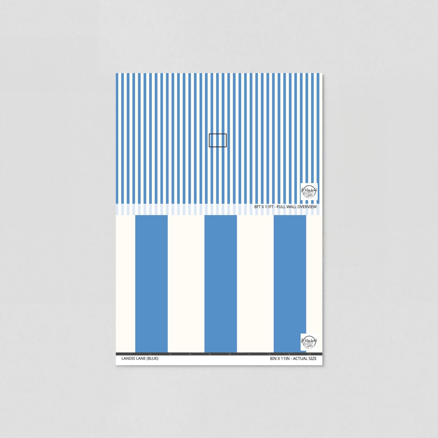 Landis Lane (Blue) Wallpaper