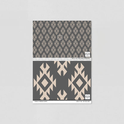 Temple Threads (Gray) Wallpaper