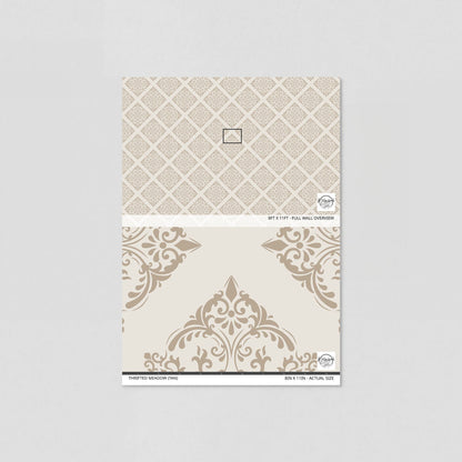 Thrifted Meadow (Tan) Wallpaper
