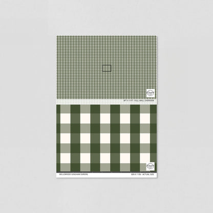 Willowside Gingham (Green) Wallpaper