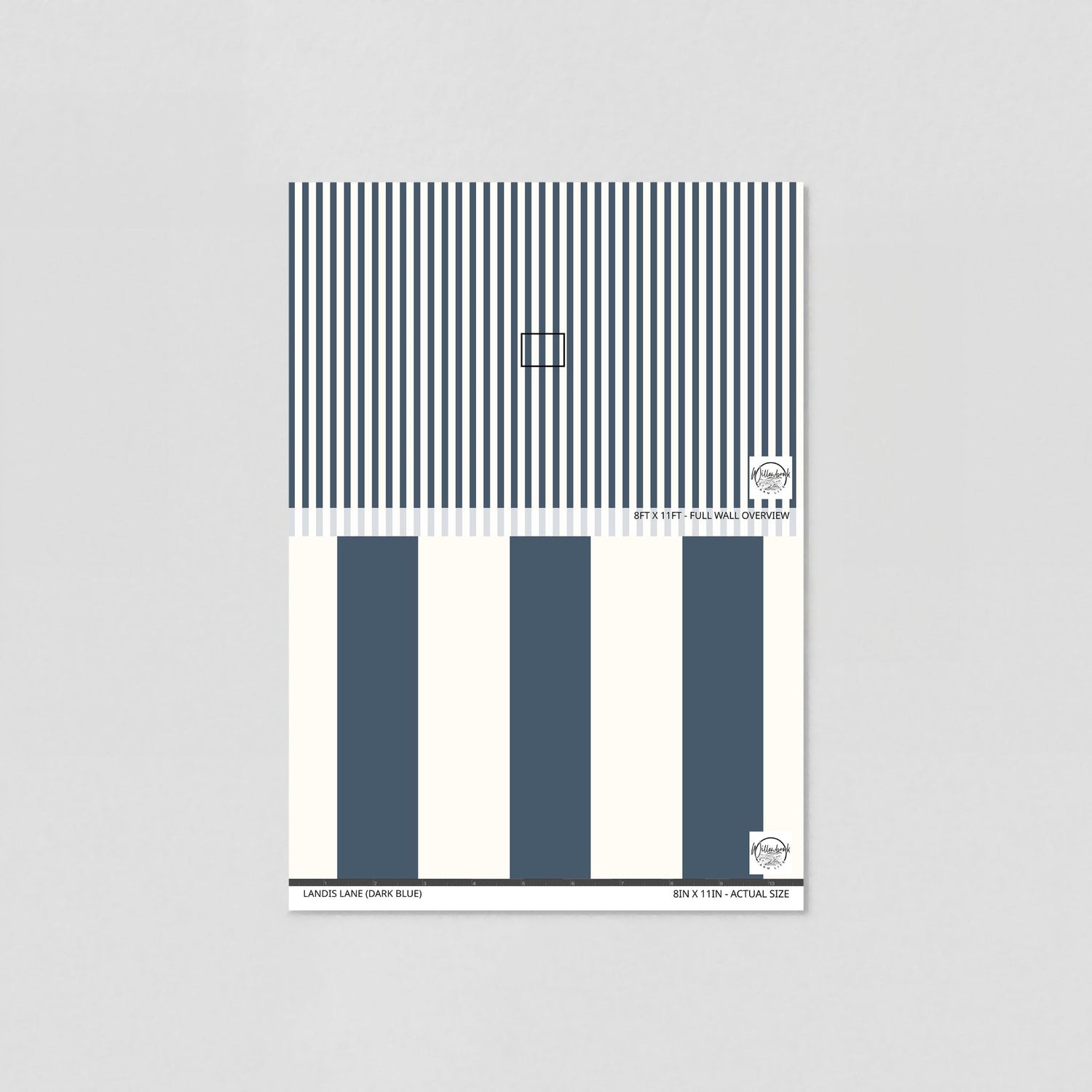 Landis Lane (Dark Blue) Wallpaper