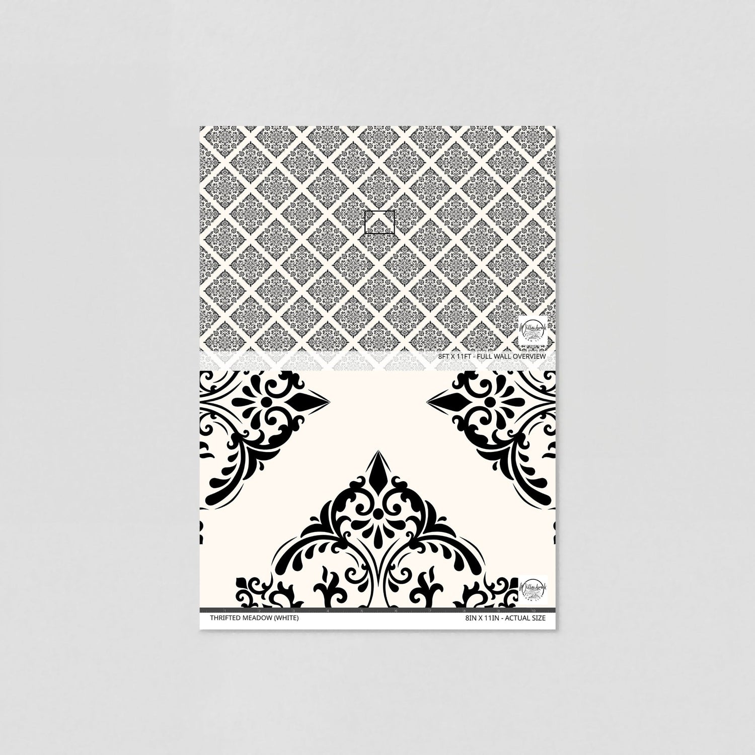 Thrifted Meadow (White) Wallpaper