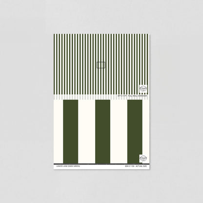 Landis Lane (Dark Green) Wallpaper
