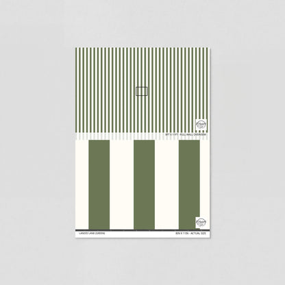 Landis Lane (Green) Wallpaper