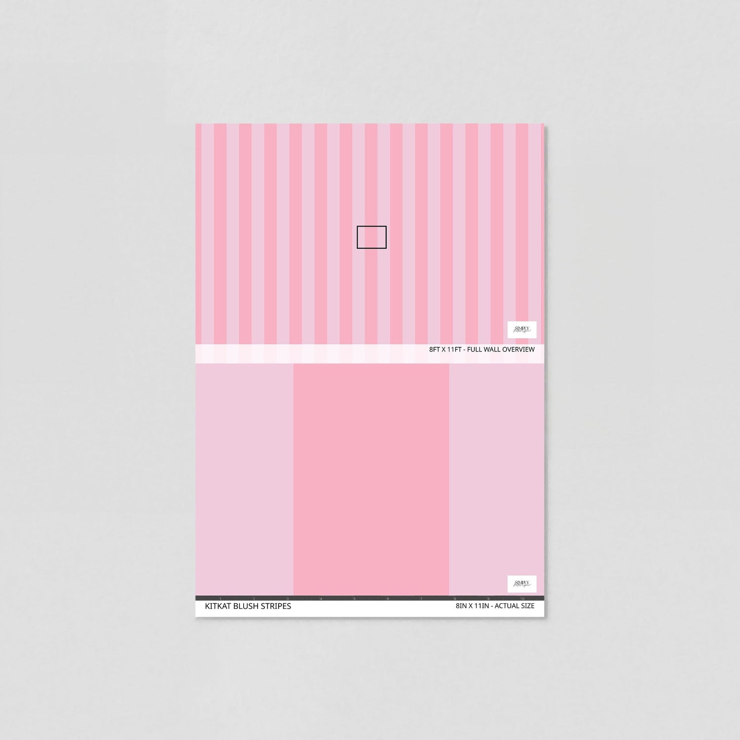 KitKat Blush Stripes Wallpaper
