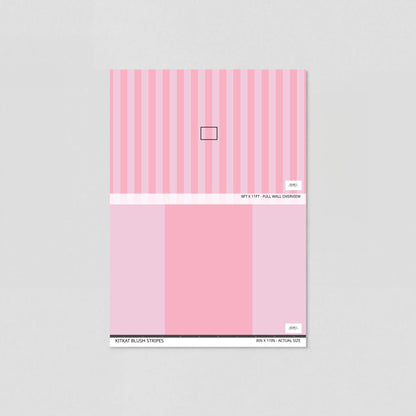 KitKat Blush Stripes Wallpaper