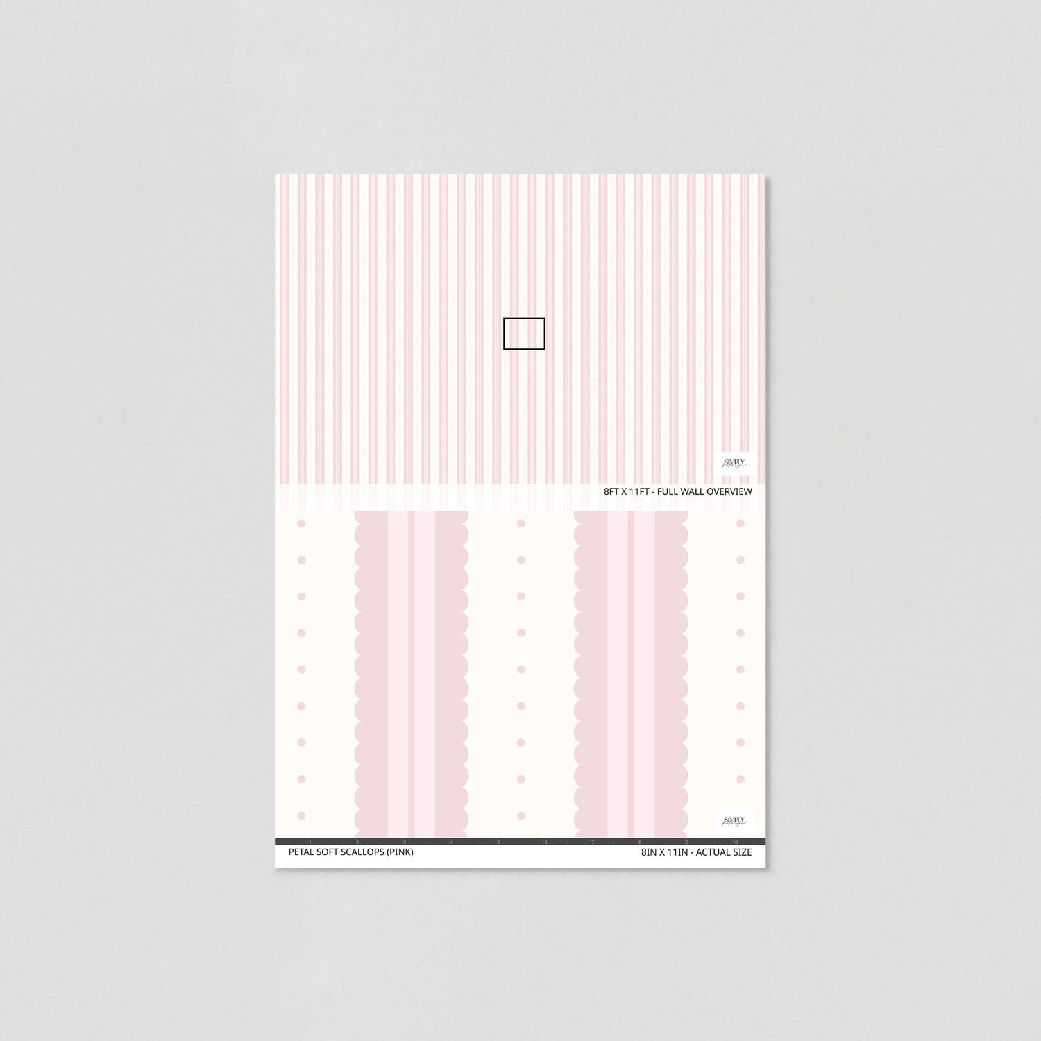 Petal Soft Scallops (Pink) Wallpaper