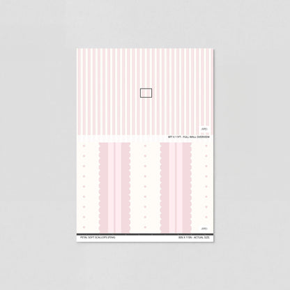Petal Soft Scallops (Pink) Wallpaper