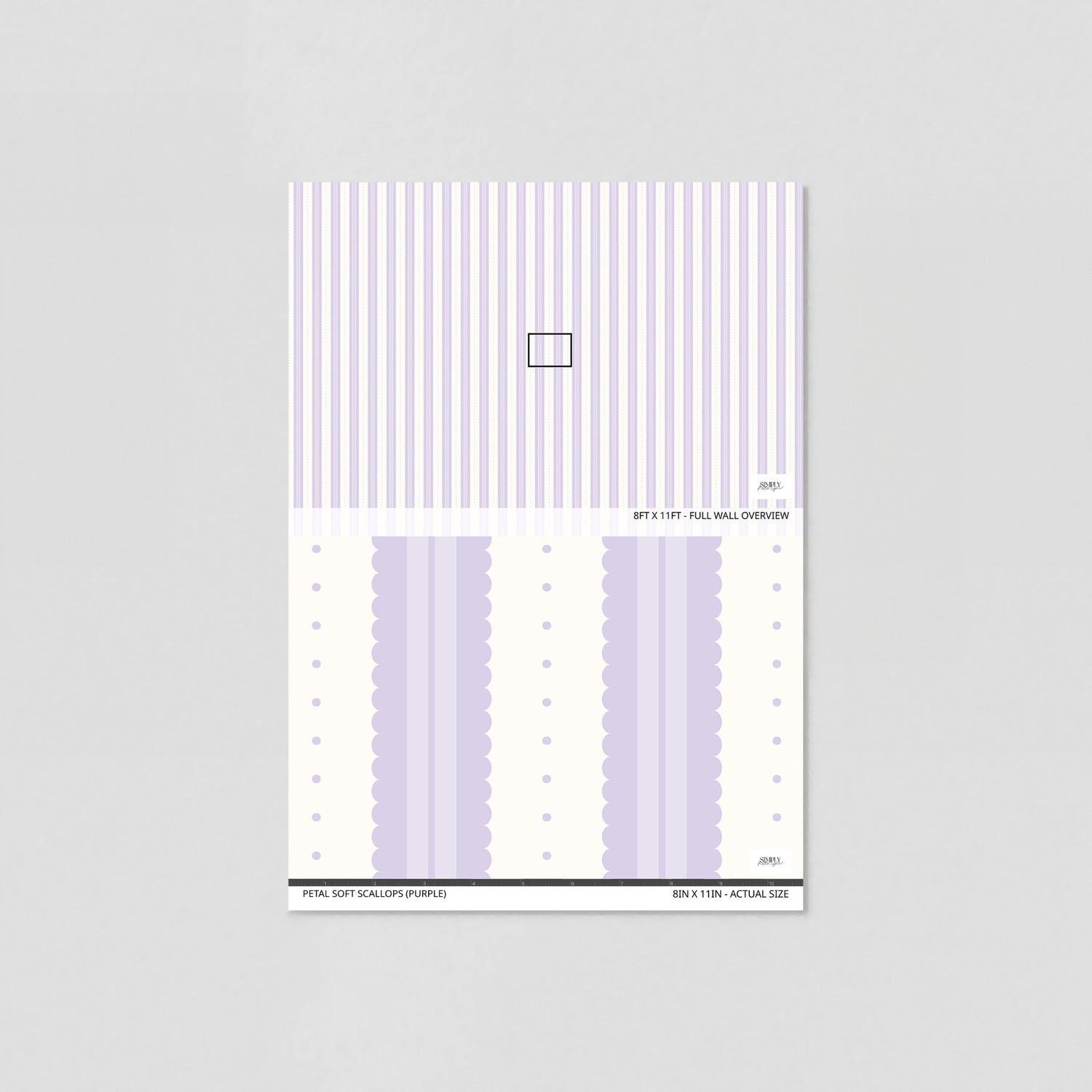 Petal Soft Scallops (Purple) Wallpaper