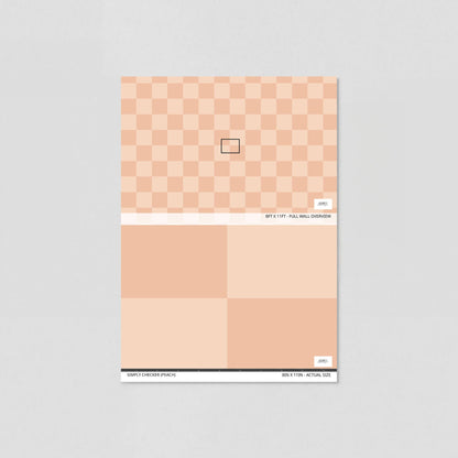 Simply Checker (Peach) Wallpaper