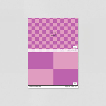 Simply Checker (Purple) Wallpaper