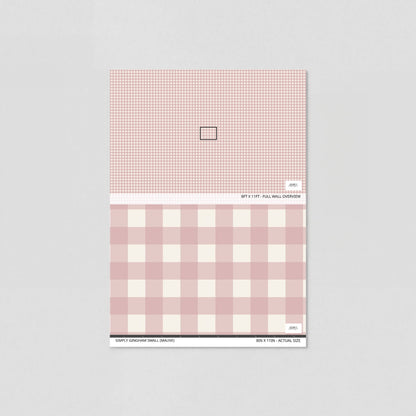 Simply Gingham Small (Mauve) Wallpaper
