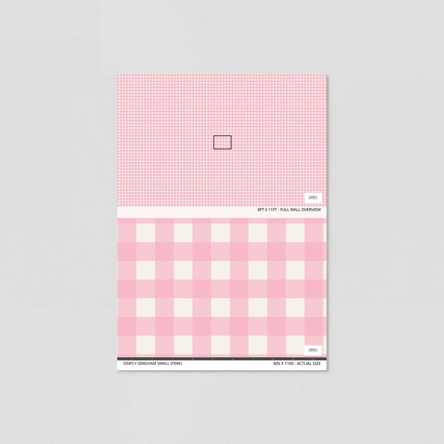 Simply Gingham Small (Pink) Wallpaper