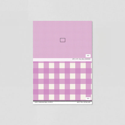 Simply Gingham Small (Purple) Wallpaper